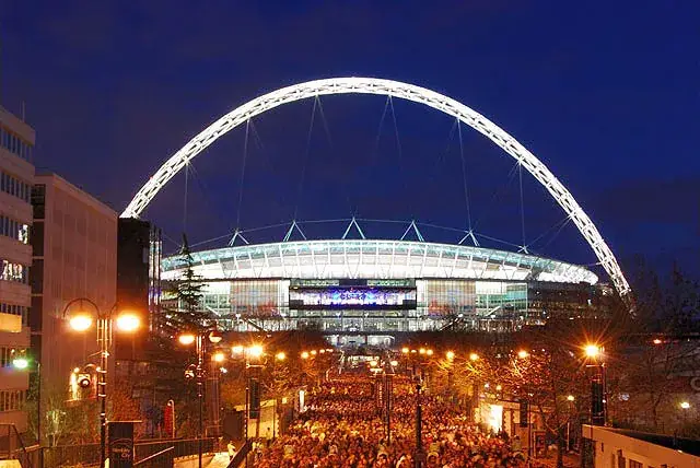 Wembley Stadium arch – home of the England national football team, London